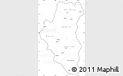 Blank Simple Map of Tuyen Quang, cropped outside