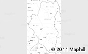 Blank Simple Map of Tuyen Quang