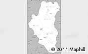 Gray Simple Map of Tuyen Quang