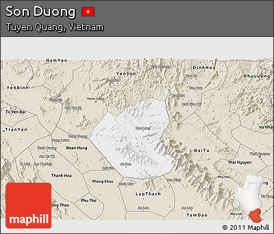 Classic Style 3D Map of Son Duong