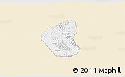 Classic Style 3D Map of Son Duong, single color outside