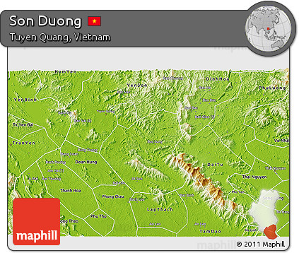 Physical 3D Map of Son Duong