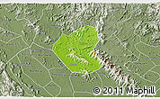 Physical 3D Map of Son Duong, semi-desaturated