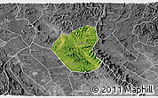 Satellite 3D Map of Son Duong, desaturated