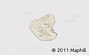 Shaded Relief 3D Map of Son Duong, cropped outside