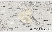 Shaded Relief 3D Map of Son Duong, semi-desaturated
