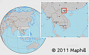 Gray Location Map of Son Duong, highlighted parent region, within the entire country