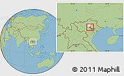 Savanna Style Location Map of Son Duong, highlighted parent region