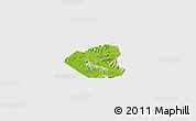 Physical Panoramic Map of Son Duong, single color outside