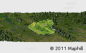 Satellite Panoramic Map of Son Duong, darken