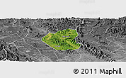 Satellite Panoramic Map of Son Duong, desaturated