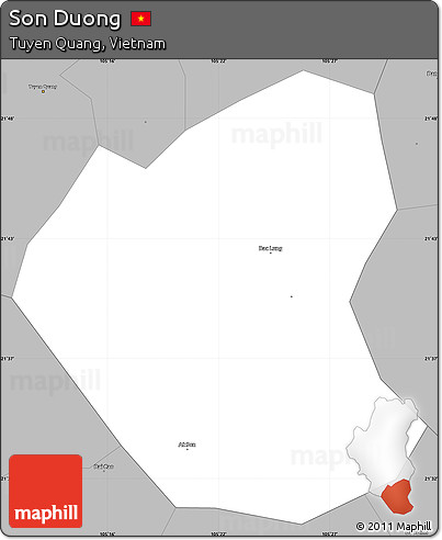 Gray Simple Map of Son Duong
