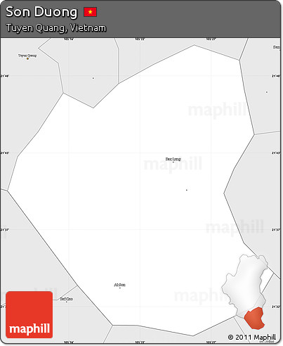 Silver Style Simple Map of Son Duong