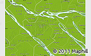 Physical Map of Vinh Long