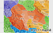 Political Shades 3D Map of Vinh Phu