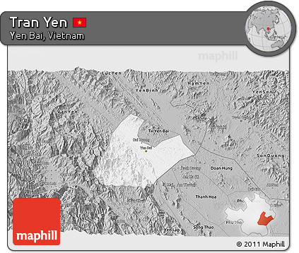 Gray 3D Map of Tran Yen