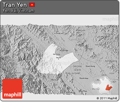 Gray 3D Map of Tran Yen