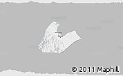 Gray 3D Map of Tran Yen, single color outside
