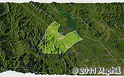Satellite 3D Map of Tran Yen, darken