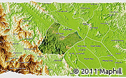 Satellite 3D Map of Tran Yen, physical outside