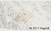 Shaded Relief 3D Map of Tran Yen, lighten