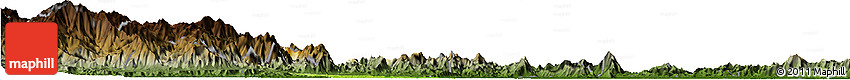 Physical Horizon Map of Tran Yen, darken