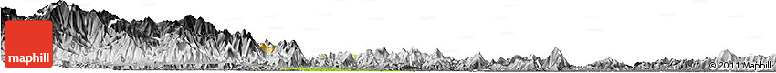 Physical Horizon Map of Tran Yen, desaturated