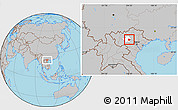 Gray Location Map of Tran Yen, highlighted parent region