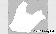 Gray Simple Map of Tran Yen, single color outside