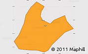 Political Simple Map of Tran Yen, cropped outside
