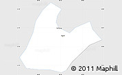 Silver Style Simple Map of Tran Yen, single color outside