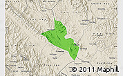 Political Map of Yen Binh, shaded relief outside