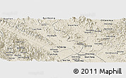 Shaded Relief Panoramic Map of Yen Binh
