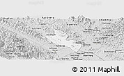 Silver Style Panoramic Map of Yen Binh