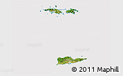 Satellite 3D Map of Virgin Islands, cropped outside