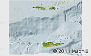 Satellite 3D Map of Virgin Islands, lighten