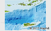Satellite 3D Map of Virgin Islands, physical outside