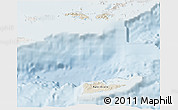 Shaded Relief 3D Map of Virgin Islands, lighten