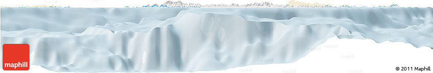 Classic Style Horizon Map of Virgin Islands, single color outside