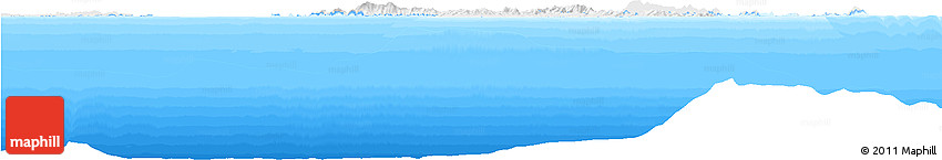 Flag Horizon Map of Virgin Islands, single color outside, bathymetry sea
