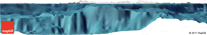 Flag Horizon Map of Virgin Islands, single color outside, satellite sea