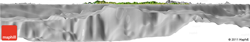 Satellite Horizon Map of Virgin Islands, lighten, desaturated