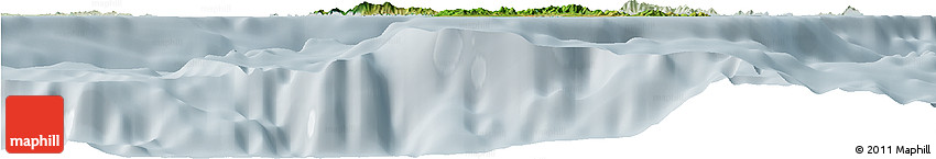 Satellite Horizon Map of Virgin Islands, lighten
