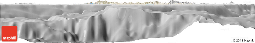 Shaded Relief Horizon Map of Virgin Islands, desaturated Shaded Relief Horizon Map of Virgin Islands, desaturated