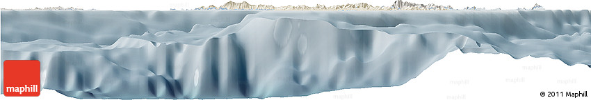 Shaded Relief Horizon Map of Virgin Islands, semi-desaturated Shaded Relief Horizon Map of Virgin Islands, semi-desaturated