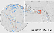 Savanna Style Location Map of Virgin Islands, lighten, desaturated, hill shading