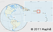 Savanna Style Location Map of Virgin Islands, lighten