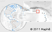 Shaded Relief Location Map of Virgin Islands, lighten, desaturated