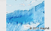 Flag Map of Virgin Islands, single color outside, shaded relief sea