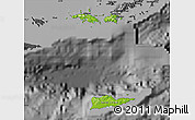 Physical Map of Virgin Islands, darken, desaturated